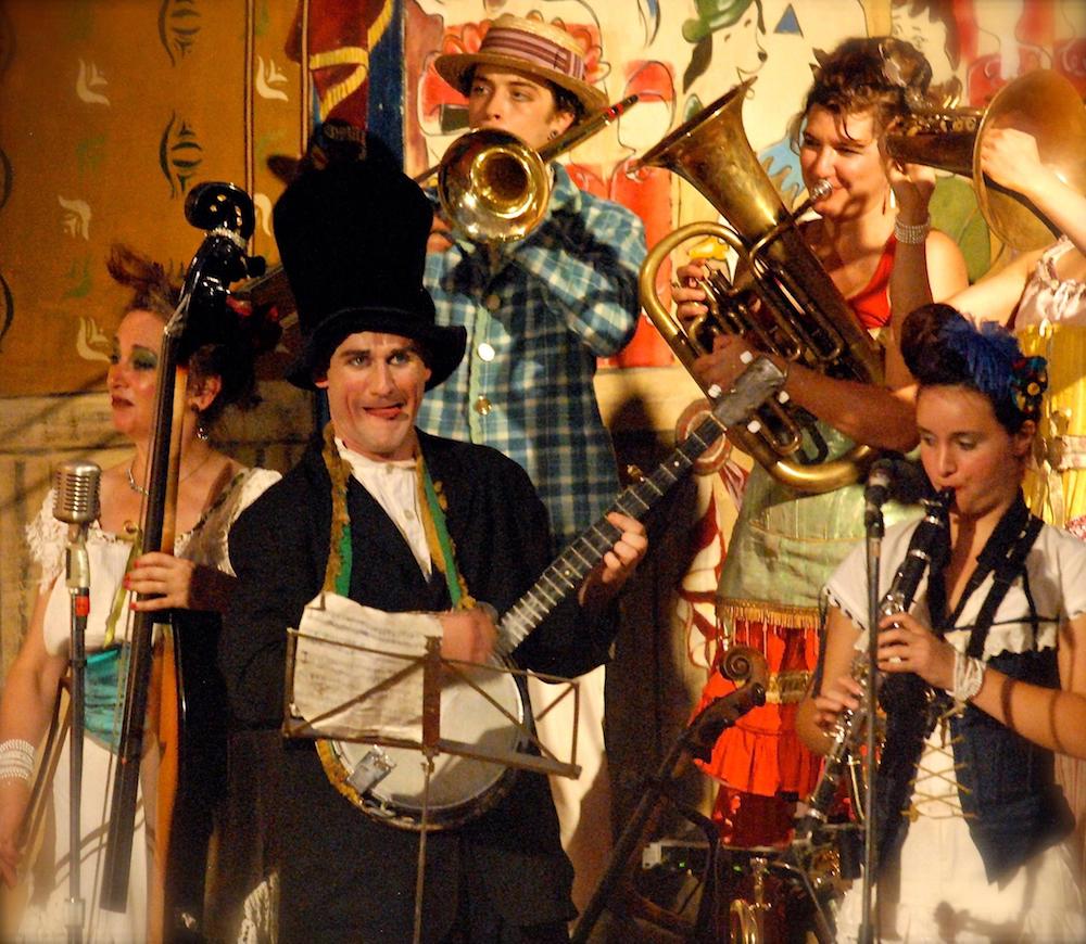 circus band picture clarinet euphonium banjo trombone